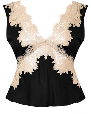 RIXO London Emmie Sleeveless Shirt - Black