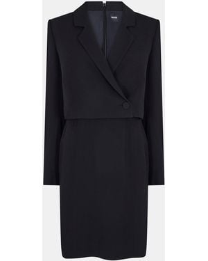 BOSS Dajoana Gsu Shift Dress - Blue