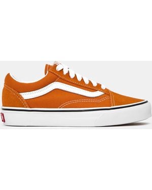 Vans Adults Old Skool Colour Theory Canvas Low Trainers - Orange