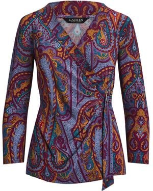 Ralph Lauren Jainab Wrap Top - Red