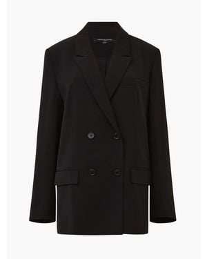 French Connection Harrie Double Breasted Blazer - Blue