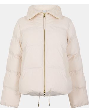 Varley Brackley Cord Puffer Jacket - Natural