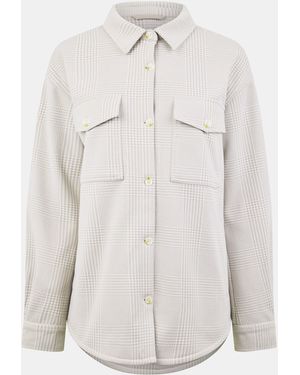 Jack Wills Ouston Shacket Structured Overshirt - White