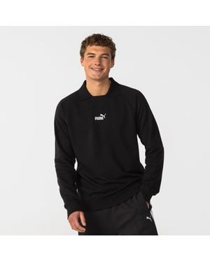 PUMA Logo Crew Sweatshirt - Black