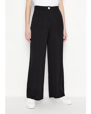 ARMANI EXCHANGE Straight Leg Trouser - Black
