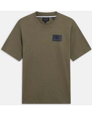 Ted Baker Ss Box Graphic Logo Tee - Green