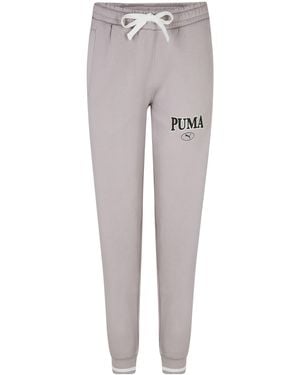 PUMA Squad Closed Hem Fleece Joggers - Grey