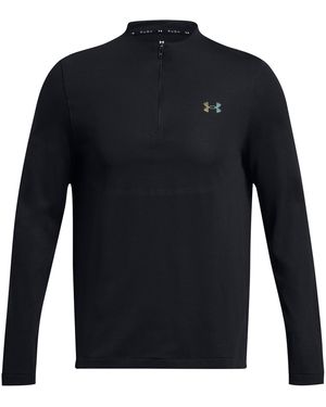 Under Armour Vanish Zipped Long Sleeve Performance Gym Top - Blue