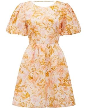 Forever New Lucy Tie Back Mini Dress - Orange