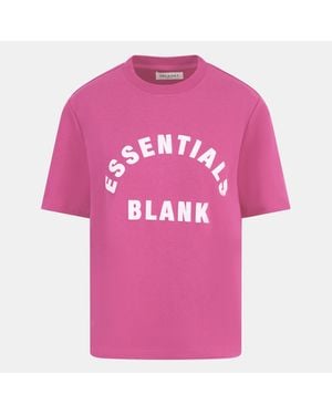 Blank Essentials Blank Arched Print Puff T-Shirt Ladies - Pink