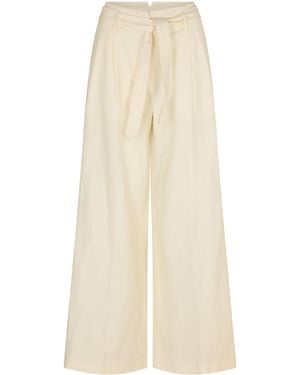BOSS Tepiala 10259718 01 Wide Leg Trousers - Natural