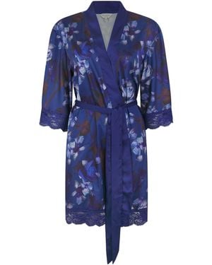 Ted Baker Taylor Silk Dressing Gown - Blue