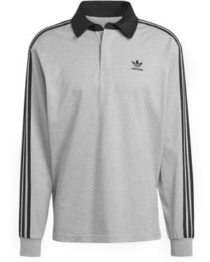 adidas Originals Adicolor Rugby Polo Shirt - Grey