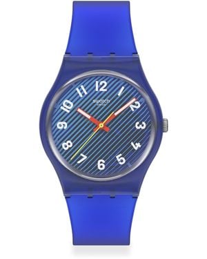Swatch Essentials Analogue Quartz Watch - Blue