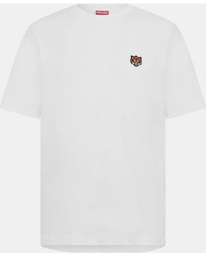 KENZO Happy Tiger Patch T-Shirt - White