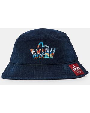 Moose Knuckles X Evisu Denim Bucket Hat - Blue