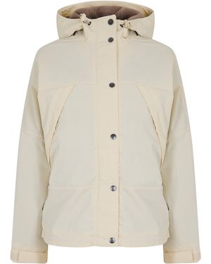 Timberland Water Resistant Fleece Lined Rain Anorak - Natural