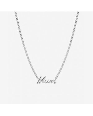 Inicio Sterling Plated Mum Necklace - Metallic