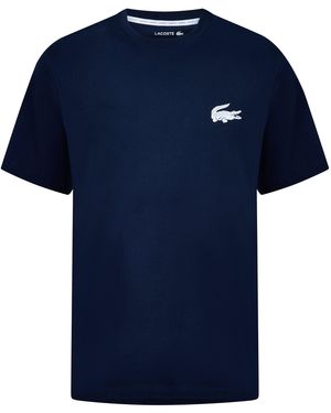 Lacoste Small Croc Pyjama Short Sleeve Top - Blue
