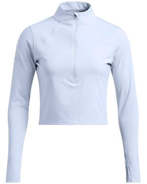 Under Armour Launch Elite Half Zip Long Sleeve Performance Top - Blue
