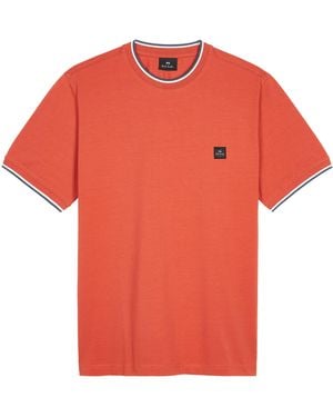 Paul Smith Logo Patch T-Shirt - Orange