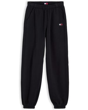 Tommy Hilfiger Badge Cotton Joggers - Black