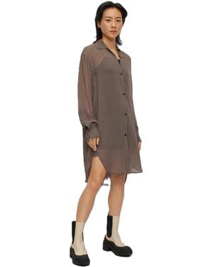 BOSS Bareid Long Sleeve Long Blouse - Brown