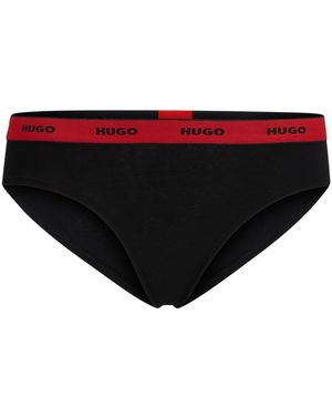 HUGO Regular Rise Brief - Black