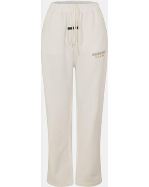 Fear Of God Open Cuff Fleece Relaxed Fit Joggers - Natural