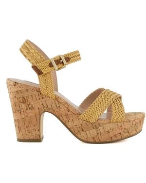 Dune Jillys Flatform Sandal - Metallic