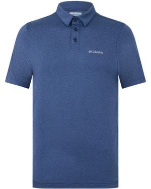 Columbia Parsons Polo Short Sleeve Shirt - Blue
