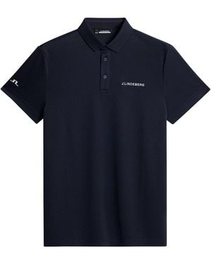 J.Lindeberg Jlg Bridge Short-Sleeve Performance Polo Shirt - Blue