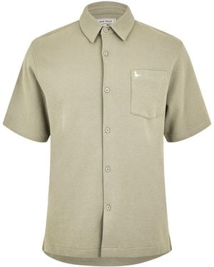 Jack Wills Jw Waffle Short-Sleeve Plain Shirt - Natural