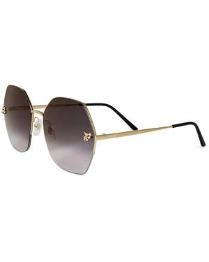 Cartier Ct0332S Oversized Sunglasses - Brown