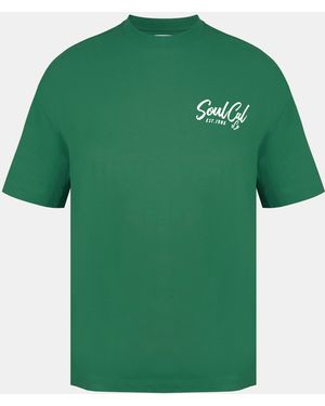 SoulCal & Co California Soul Fast Food Oversized T-Shirt - Green