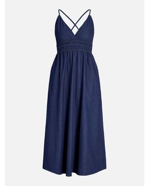 JJXX Chambrey Smock Dress - Blue