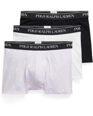 Polo Ralph Lauren 3-Pack Cotton Trunks - Multicolour