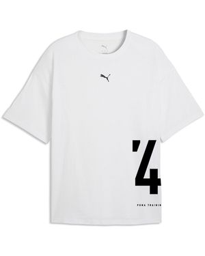 PUMA Graphic Oversized T Shirt - White