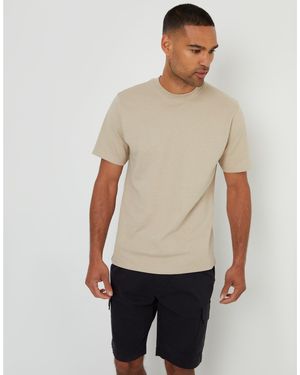 Threadbare Regular Fit Lynton T-Shirt - Natural
