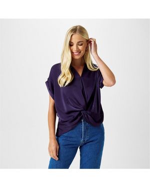 Biba Twist Hem Top - Blue