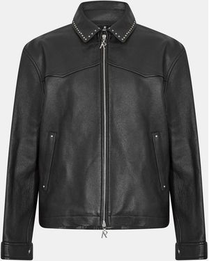 Represent Trooper X Iron Maiden Leather Jacket - Black