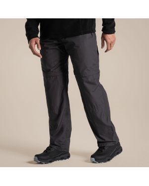 Craghoppers Kiwi Convertible Water-Repellent Trousers - Black