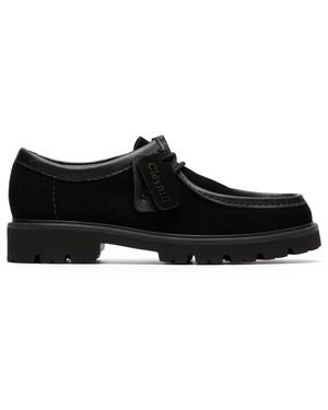 Clarks Moc Toe Formal Shoes - Black