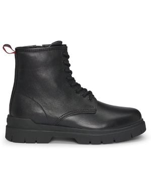 HUGO Ryan Halb Pllt Sliders - Black
