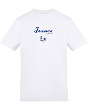 AWD Adults Printed France Rugby Fan Tee - White