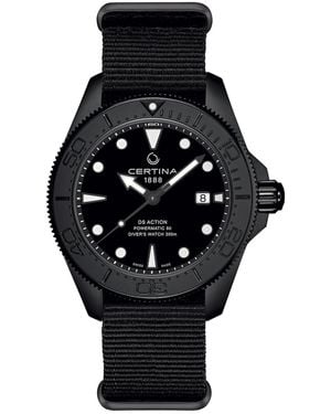 Certina Action Diver Automatic Analogue Watch - Black
