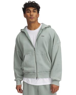 Under Armour Hwt Fleece Wash Full-Zip - Grey