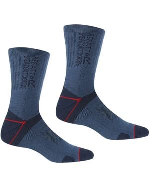 Regatta 2 Pack Blister Protection Ii Sock - Blue