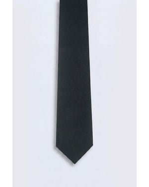 Twisted Tailor Ellroy Plain Tie - Black