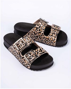 Zaxy Flat Sandals - Black